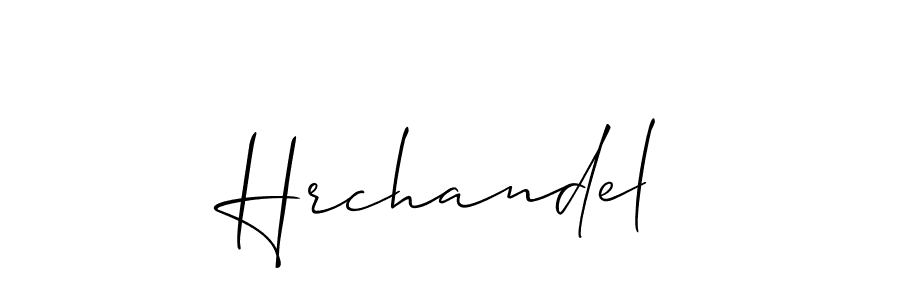 You should practise on your own different ways (Allison_Script) to write your name (Hrchandel) in signature. don't let someone else do it for you. Hrchandel signature style 2 images and pictures png