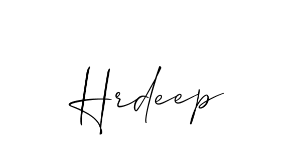 Best and Professional Signature Style for Hrdeep. Allison_Script Best Signature Style Collection. Hrdeep signature style 2 images and pictures png