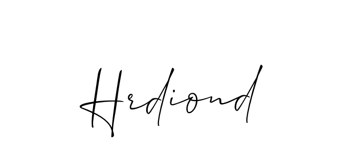Also You can easily find your signature by using the search form. We will create Hrdiond name handwritten signature images for you free of cost using Allison_Script sign style. Hrdiond signature style 2 images and pictures png