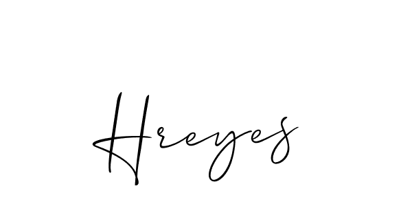 You should practise on your own different ways (Allison_Script) to write your name (Hreyes) in signature. don't let someone else do it for you. Hreyes signature style 2 images and pictures png