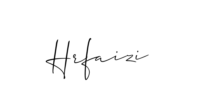 Also we have Hrfaizi name is the best signature style. Create professional handwritten signature collection using Allison_Script autograph style. Hrfaizi signature style 2 images and pictures png