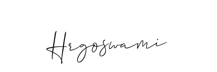 Design your own signature with our free online signature maker. With this signature software, you can create a handwritten (Allison_Script) signature for name Hrgoswami. Hrgoswami signature style 2 images and pictures png