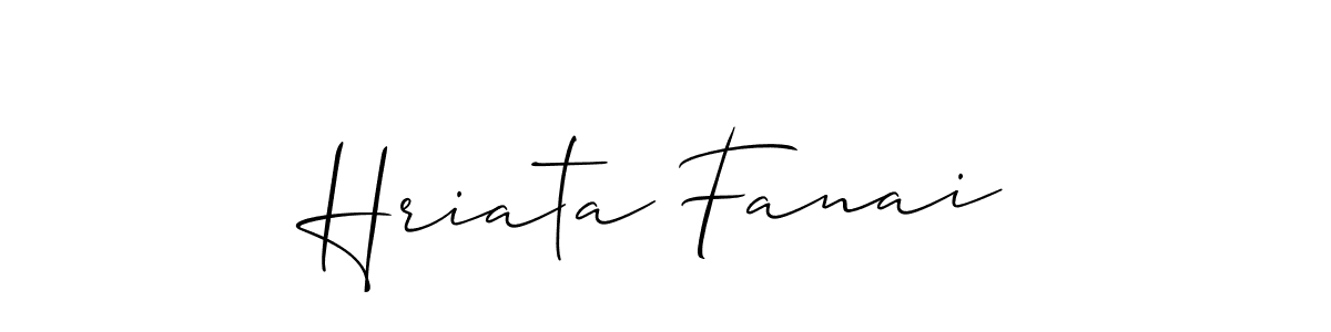 How to Draw Hriata Fanai signature style? Allison_Script is a latest design signature styles for name Hriata Fanai. Hriata Fanai signature style 2 images and pictures png