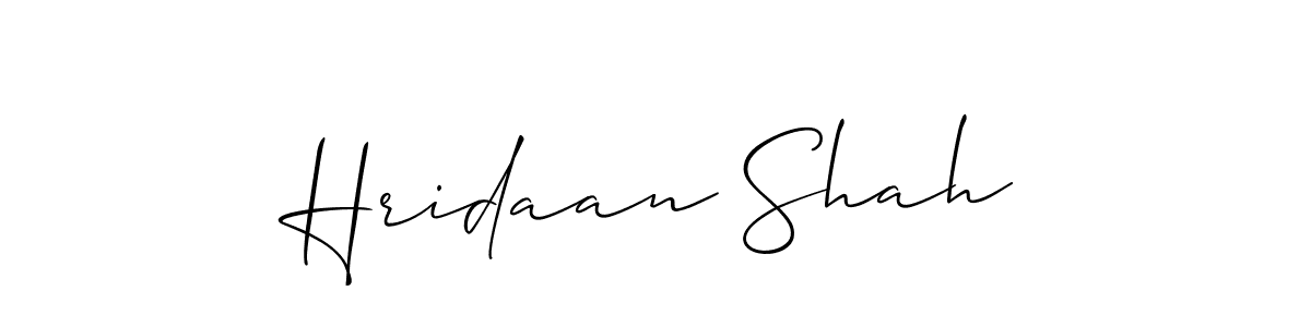 It looks lik you need a new signature style for name Hridaan Shah. Design unique handwritten (Allison_Script) signature with our free signature maker in just a few clicks. Hridaan Shah signature style 2 images and pictures png