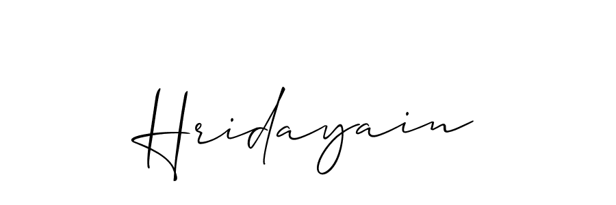 How to Draw Hridayain signature style? Allison_Script is a latest design signature styles for name Hridayain. Hridayain signature style 2 images and pictures png