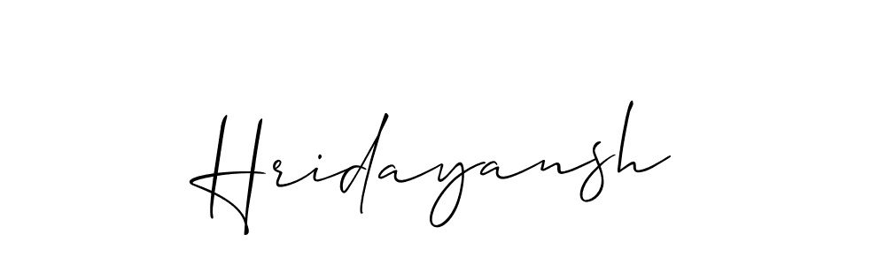 Hridayansh stylish signature style. Best Handwritten Sign (Allison_Script) for my name. Handwritten Signature Collection Ideas for my name Hridayansh. Hridayansh signature style 2 images and pictures png