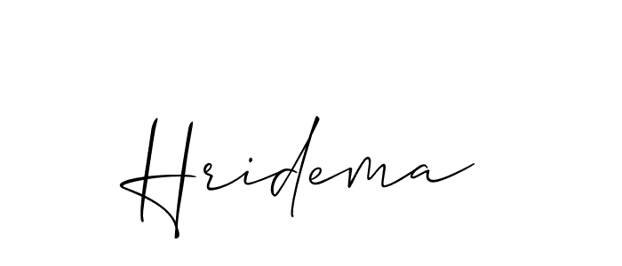 Make a short Hridema signature style. Manage your documents anywhere anytime using Allison_Script. Create and add eSignatures, submit forms, share and send files easily. Hridema signature style 2 images and pictures png