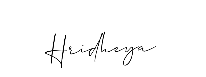 Make a beautiful signature design for name Hridheya. Use this online signature maker to create a handwritten signature for free. Hridheya signature style 2 images and pictures png