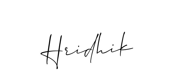 How to make Hridhik name signature. Use Allison_Script style for creating short signs online. This is the latest handwritten sign. Hridhik signature style 2 images and pictures png