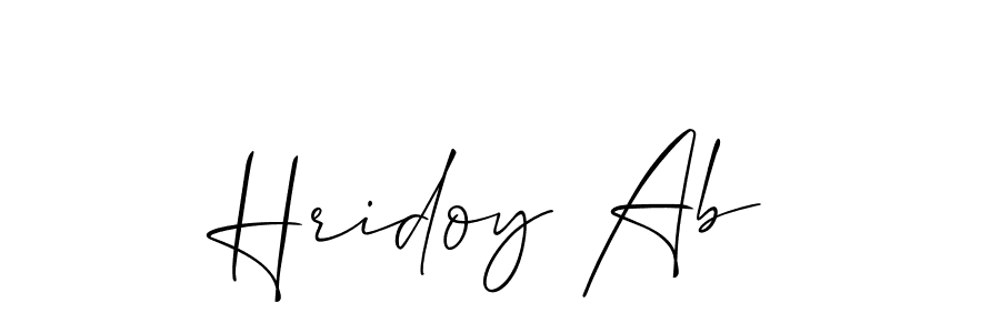 Also You can easily find your signature by using the search form. We will create Hridoy Ab name handwritten signature images for you free of cost using Allison_Script sign style. Hridoy Ab signature style 2 images and pictures png