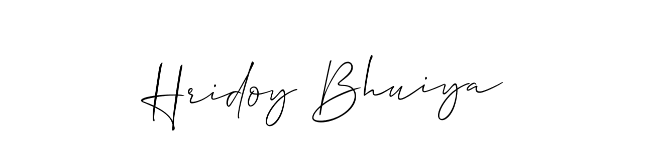 Similarly Allison_Script is the best handwritten signature design. Signature creator online .You can use it as an online autograph creator for name Hridoy Bhuiya. Hridoy Bhuiya signature style 2 images and pictures png