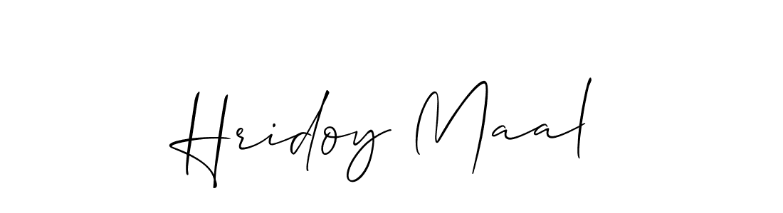 Also we have Hridoy Maal name is the best signature style. Create professional handwritten signature collection using Allison_Script autograph style. Hridoy Maal signature style 2 images and pictures png