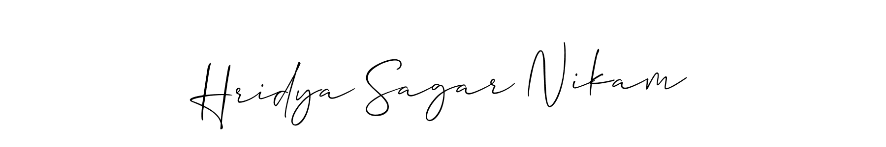 Check out images of Autograph of Hridya Sagar Nikam name. Actor Hridya Sagar Nikam Signature Style. Allison_Script is a professional sign style online. Hridya Sagar Nikam signature style 2 images and pictures png