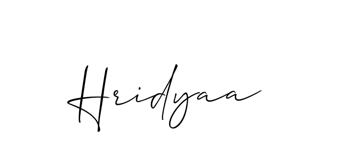 Hridyaa stylish signature style. Best Handwritten Sign (Allison_Script) for my name. Handwritten Signature Collection Ideas for my name Hridyaa. Hridyaa signature style 2 images and pictures png