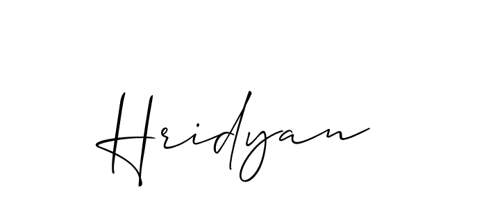 Once you've used our free online signature maker to create your best signature Allison_Script style, it's time to enjoy all of the benefits that Hridyan name signing documents. Hridyan signature style 2 images and pictures png