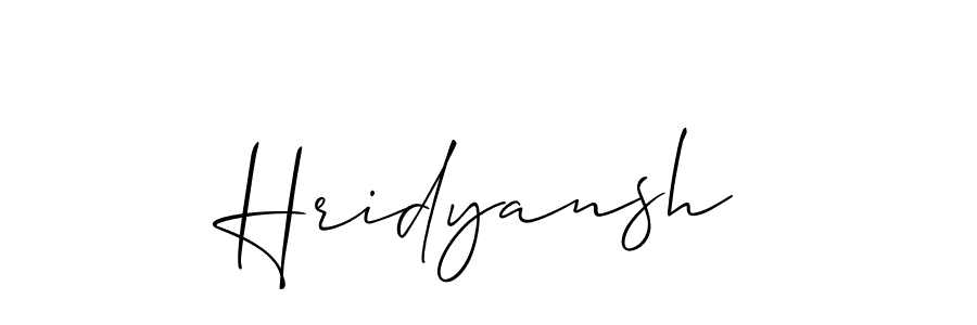 The best way (Allison_Script) to make a short signature is to pick only two or three words in your name. The name Hridyansh include a total of six letters. For converting this name. Hridyansh signature style 2 images and pictures png