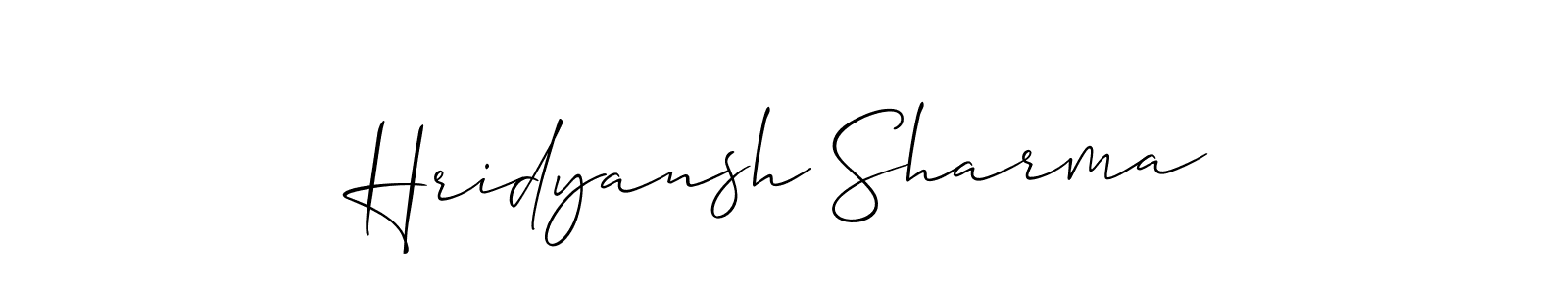 This is the best signature style for the Hridyansh Sharma name. Also you like these signature font (Allison_Script). Mix name signature. Hridyansh Sharma signature style 2 images and pictures png