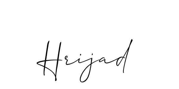 Similarly Allison_Script is the best handwritten signature design. Signature creator online .You can use it as an online autograph creator for name Hrijad. Hrijad signature style 2 images and pictures png