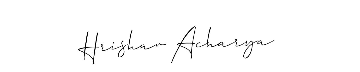 See photos of Hrishav Acharya official signature by Spectra . Check more albums & portfolios. Read reviews & check more about Allison_Script font. Hrishav Acharya signature style 2 images and pictures png