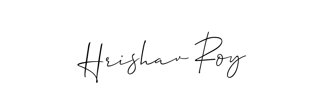 It looks lik you need a new signature style for name Hrishav Roy. Design unique handwritten (Allison_Script) signature with our free signature maker in just a few clicks. Hrishav Roy signature style 2 images and pictures png