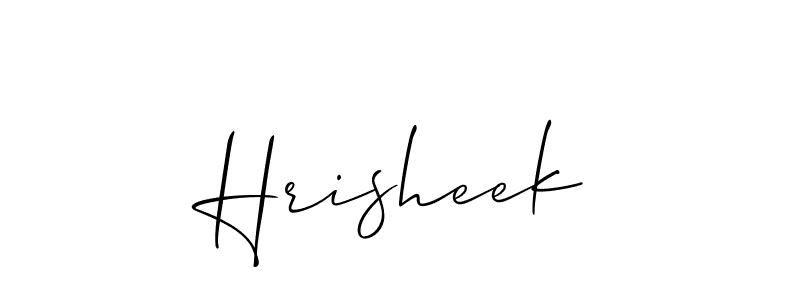 if you are searching for the best signature style for your name Hrisheek. so please give up your signature search. here we have designed multiple signature styles  using Allison_Script. Hrisheek signature style 2 images and pictures png