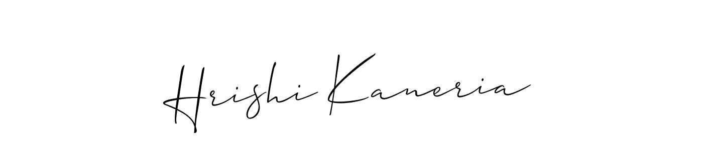 You should practise on your own different ways (Allison_Script) to write your name (Hrishi Kaneria) in signature. don't let someone else do it for you. Hrishi Kaneria signature style 2 images and pictures png