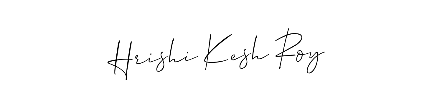 if you are searching for the best signature style for your name Hrishi Kesh Roy. so please give up your signature search. here we have designed multiple signature styles  using Allison_Script. Hrishi Kesh Roy signature style 2 images and pictures png