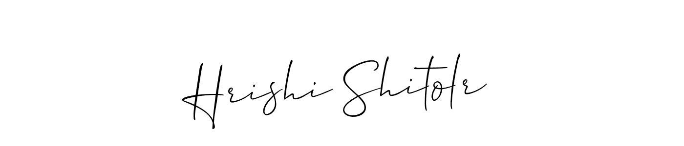 You can use this online signature creator to create a handwritten signature for the name Hrishi Shitolr. This is the best online autograph maker. Hrishi Shitolr signature style 2 images and pictures png