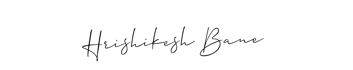Create a beautiful signature design for name Hrishikesh Bane. With this signature (Allison_Script) fonts, you can make a handwritten signature for free. Hrishikesh Bane signature style 2 images and pictures png