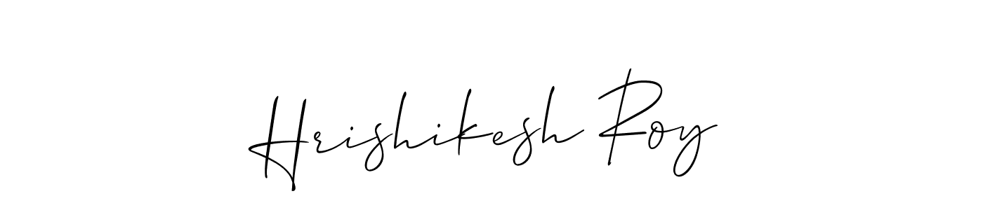 Make a beautiful signature design for name Hrishikesh Roy. With this signature (Allison_Script) style, you can create a handwritten signature for free. Hrishikesh Roy signature style 2 images and pictures png