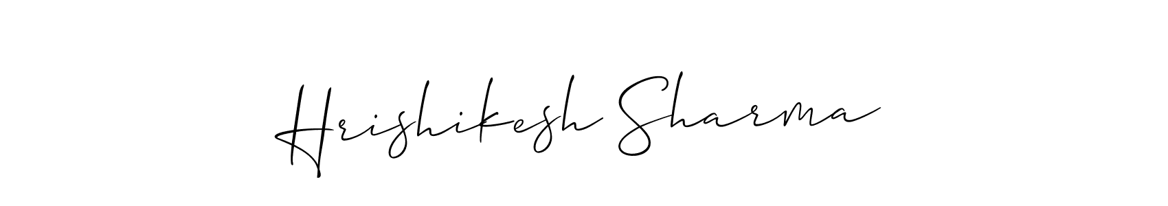 How to make Hrishikesh Sharma signature? Allison_Script is a professional autograph style. Create handwritten signature for Hrishikesh Sharma name. Hrishikesh Sharma signature style 2 images and pictures png