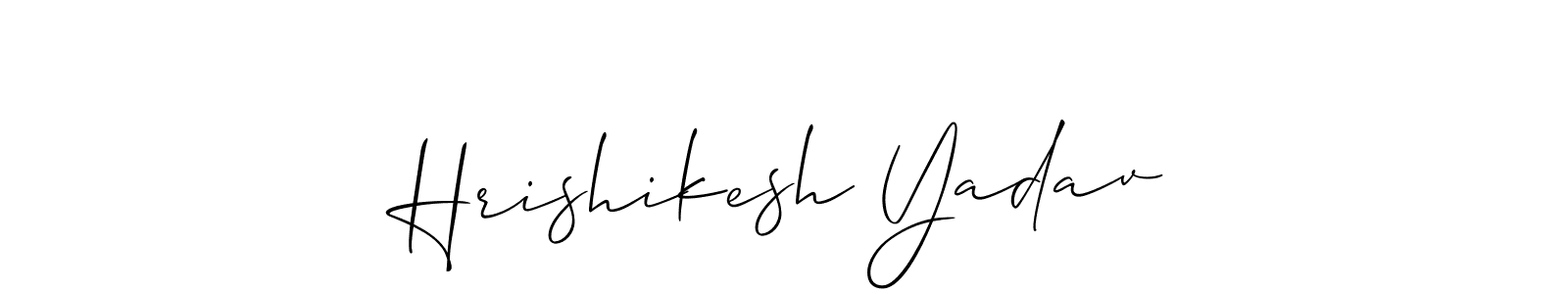if you are searching for the best signature style for your name Hrishikesh Yadav. so please give up your signature search. here we have designed multiple signature styles  using Allison_Script. Hrishikesh Yadav signature style 2 images and pictures png