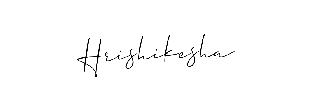 Make a short Hrishikesha signature style. Manage your documents anywhere anytime using Allison_Script. Create and add eSignatures, submit forms, share and send files easily. Hrishikesha signature style 2 images and pictures png