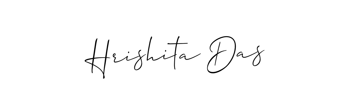 Create a beautiful signature design for name Hrishita Das. With this signature (Allison_Script) fonts, you can make a handwritten signature for free. Hrishita Das signature style 2 images and pictures png