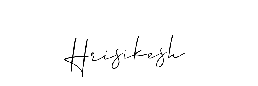 Make a beautiful signature design for name Hrisikesh. With this signature (Allison_Script) style, you can create a handwritten signature for free. Hrisikesh signature style 2 images and pictures png