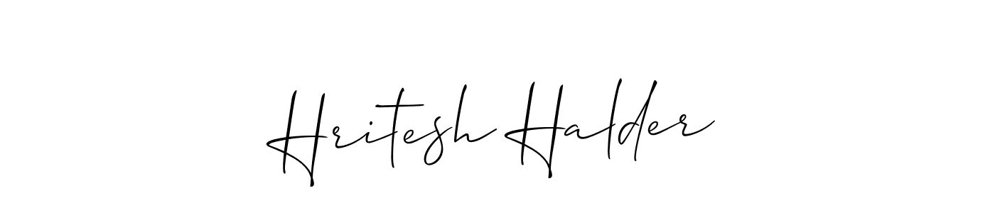 Make a beautiful signature design for name Hritesh Halder. Use this online signature maker to create a handwritten signature for free. Hritesh Halder signature style 2 images and pictures png