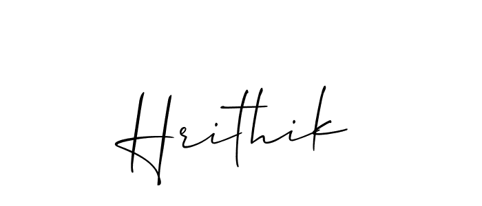 Also we have Hrithik name is the best signature style. Create professional handwritten signature collection using Allison_Script autograph style. Hrithik signature style 2 images and pictures png