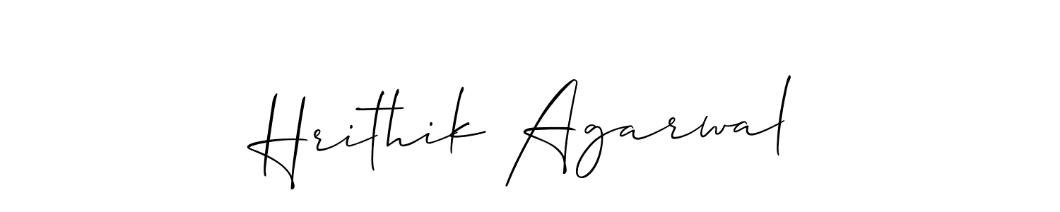 You can use this online signature creator to create a handwritten signature for the name Hrithik Agarwal. This is the best online autograph maker. Hrithik Agarwal signature style 2 images and pictures png