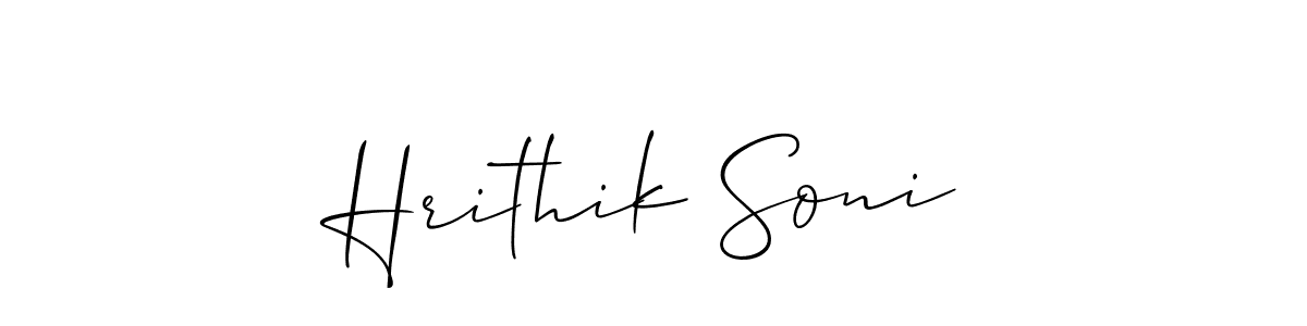 How to Draw Hrithik Soni signature style? Allison_Script is a latest design signature styles for name Hrithik Soni. Hrithik Soni signature style 2 images and pictures png