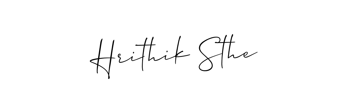 It looks lik you need a new signature style for name Hrithik Sthe. Design unique handwritten (Allison_Script) signature with our free signature maker in just a few clicks. Hrithik Sthe signature style 2 images and pictures png