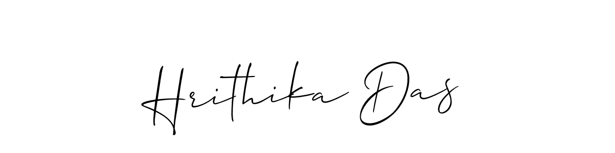 Allison_Script is a professional signature style that is perfect for those who want to add a touch of class to their signature. It is also a great choice for those who want to make their signature more unique. Get Hrithika Das name to fancy signature for free. Hrithika Das signature style 2 images and pictures png