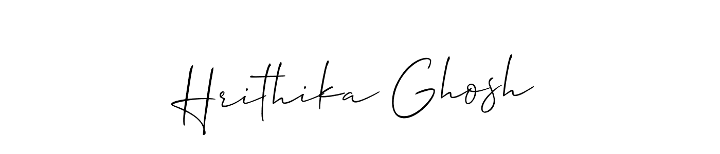 Also You can easily find your signature by using the search form. We will create Hrithika Ghosh name handwritten signature images for you free of cost using Allison_Script sign style. Hrithika Ghosh signature style 2 images and pictures png