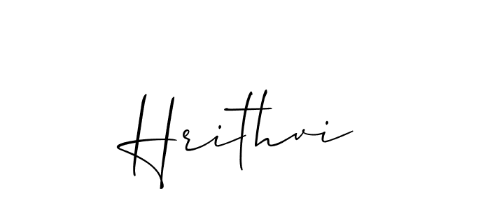 Allison_Script is a professional signature style that is perfect for those who want to add a touch of class to their signature. It is also a great choice for those who want to make their signature more unique. Get Hrithvi name to fancy signature for free. Hrithvi signature style 2 images and pictures png
