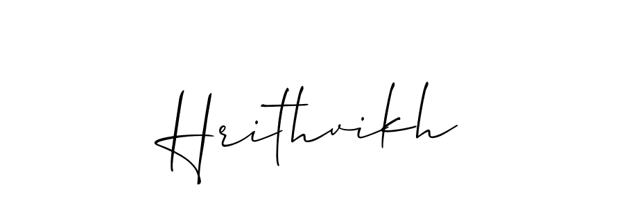 if you are searching for the best signature style for your name Hrithvikh. so please give up your signature search. here we have designed multiple signature styles  using Allison_Script. Hrithvikh signature style 2 images and pictures png