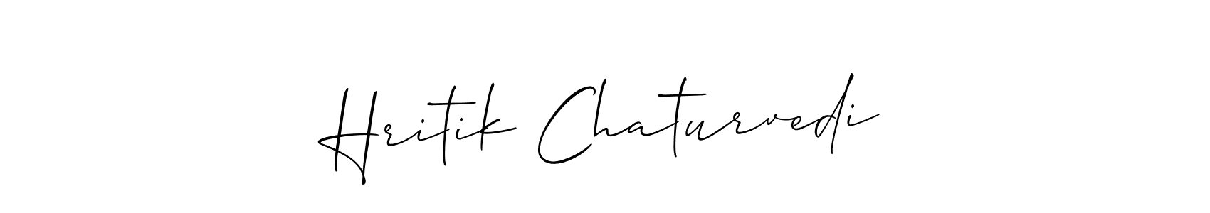 Make a beautiful signature design for name Hritik Chaturvedi. Use this online signature maker to create a handwritten signature for free. Hritik Chaturvedi signature style 2 images and pictures png