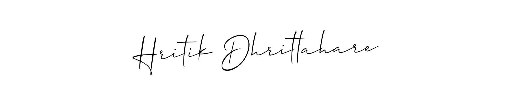 Best and Professional Signature Style for Hritik Dhritlahare. Allison_Script Best Signature Style Collection. Hritik Dhritlahare signature style 2 images and pictures png