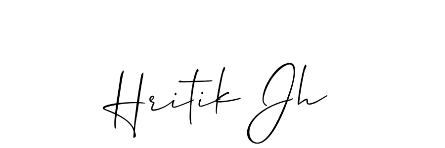 Make a beautiful signature design for name Hritik Jh. Use this online signature maker to create a handwritten signature for free. Hritik Jh signature style 2 images and pictures png