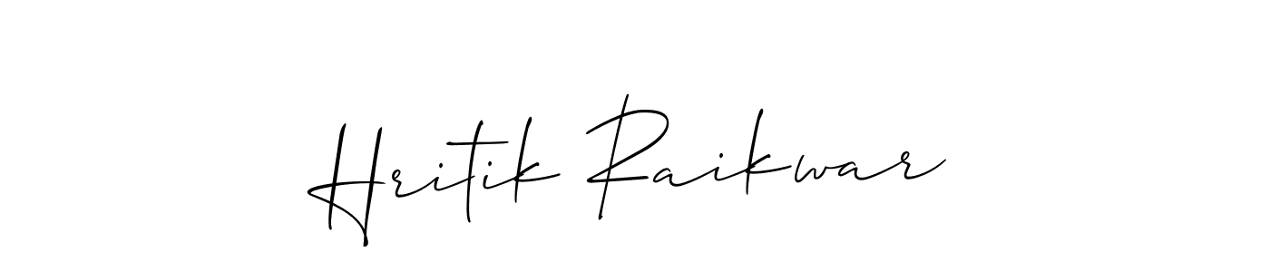 Best and Professional Signature Style for Hritik Raikwar. Allison_Script Best Signature Style Collection. Hritik Raikwar signature style 2 images and pictures png
