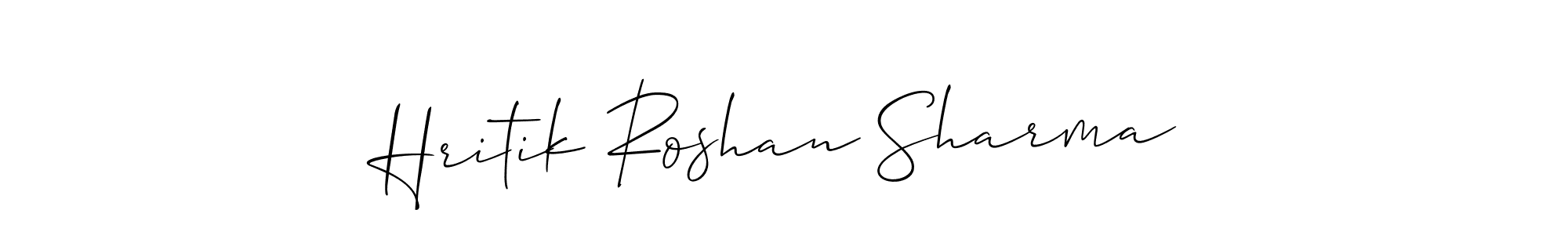 How to make Hritik Roshan Sharma signature? Allison_Script is a professional autograph style. Create handwritten signature for Hritik Roshan Sharma name. Hritik Roshan Sharma signature style 2 images and pictures png