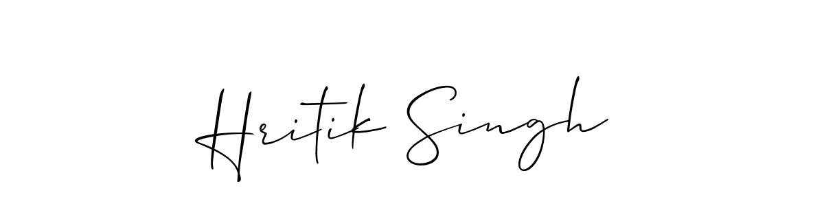 This is the best signature style for the Hritik Singh name. Also you like these signature font (Allison_Script). Mix name signature. Hritik Singh signature style 2 images and pictures png